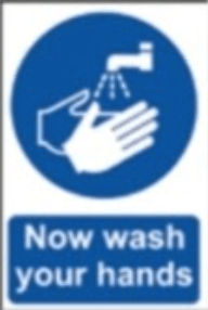 wash hands signage